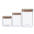 Borosilicate Square Kitchen Glass Food Storage Spice Container Jar for Cookies Sugar Pasta Candy